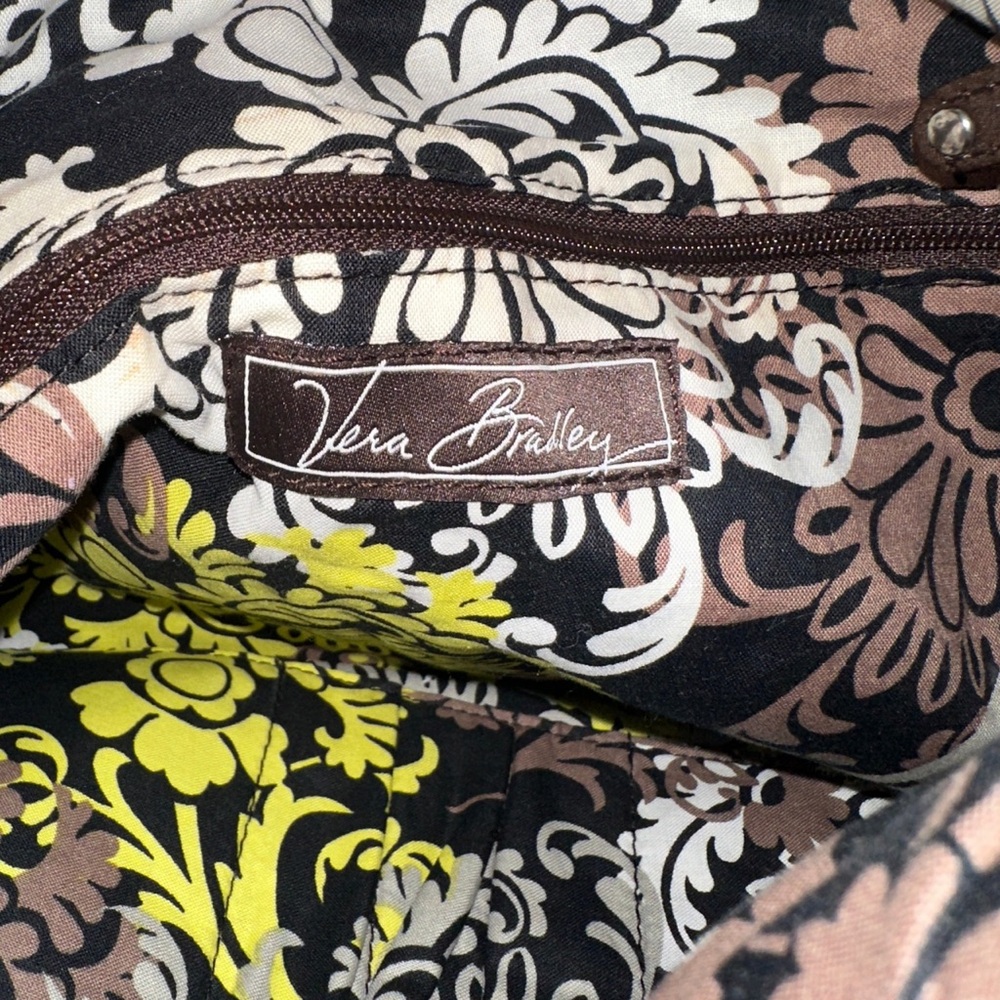 NWT Y2K / Early 2000s Dark Brown Quilted Vera Bradley Bag - Picture 4 of 4